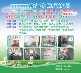 门诊诊所介绍海报展板