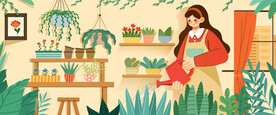 植树节插画