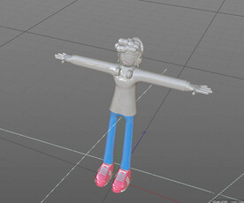 C4D模型 女孩