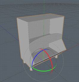 C4D模型 电视柜 