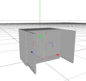 C4D模型 电视柜 