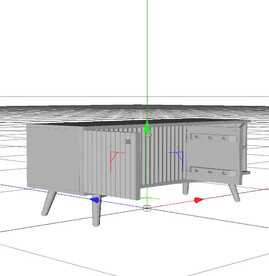 C4D模型 电视柜 