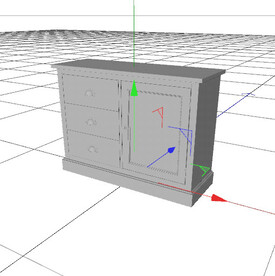 C4D模型 电视柜 