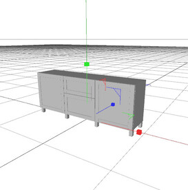C4D模型 电视柜  