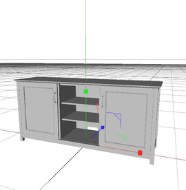 C4D模型 电视柜 