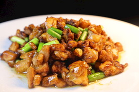 山茶油生炒鸡