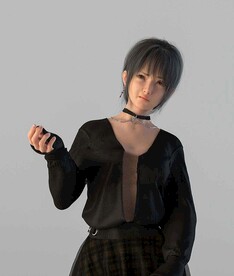 C4D模型 美少女