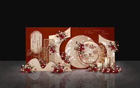 新中式婚礼背景