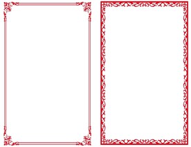 矢量中式古典边框