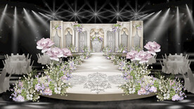 法式田园婚礼合影