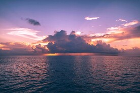 霞光海景
