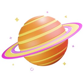 C4D模型 土星