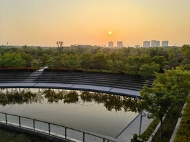 公园夕阳落日