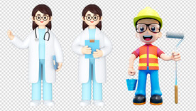 3D卡通人