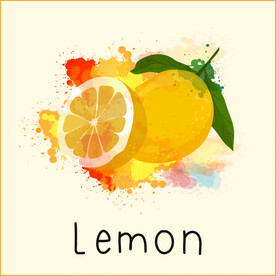 手绘柠檬