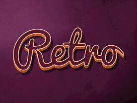 镂空立体字效果