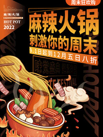 火锅展板
