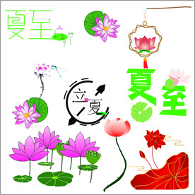 荷花素材