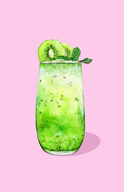 手绘夏日冰饮