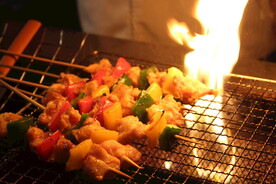 现场烤串 烧烤