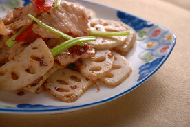 莲藕炒肉片