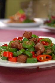 青椒爆炒牛肉粒