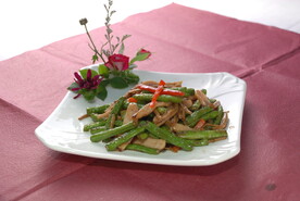 豆角炒肉丝