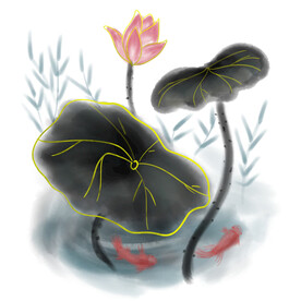 荷花素材