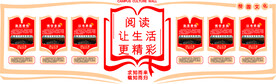 简洁校园文件立体展板