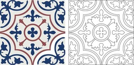 矢量地砖拼花