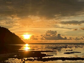 丽贝岛黄昏海景