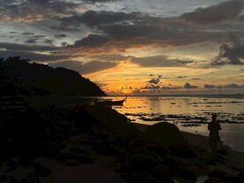 丽贝岛黄昏海景