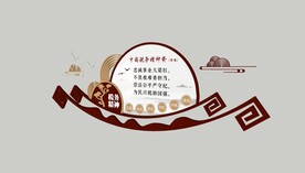 新中式税务诗词文化文化墙