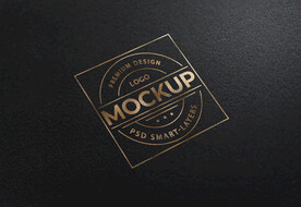 黑色高级质感样机