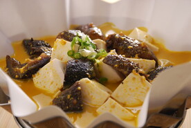 蟹粉辽参滑豆腐