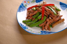 豆角炒牛柳