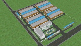 现代厂区工业区办公楼