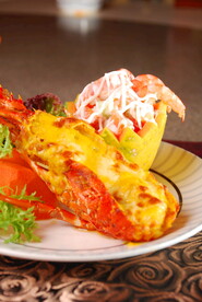 芝士龙虾 木瓜沙拉