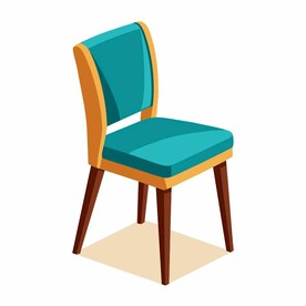 餐椅矢量图
