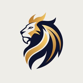 以狮子为创意的简洁logo