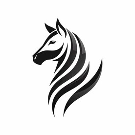 以斑马为创意的简洁logo