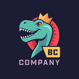 霸王龙头像的公司logo设计