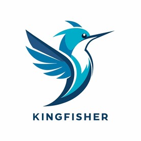 以翠鸟为创意的简洁logo