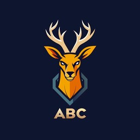 梅花鹿头像的公司logo设计