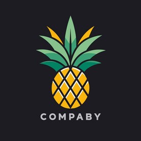 菠萝头像的公司logo设计