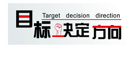 目标决定方向文化墙