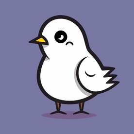 有趣小鸟卡通儿童插画