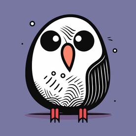 有趣鹦鹉卡通儿童插画