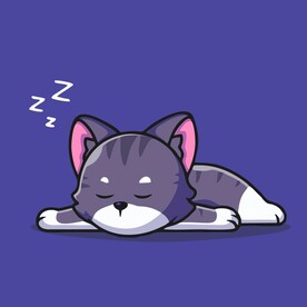 可爱猫咪矢量卡通插画