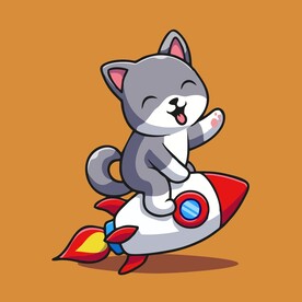 有趣小猫卡通绘画儿童插画